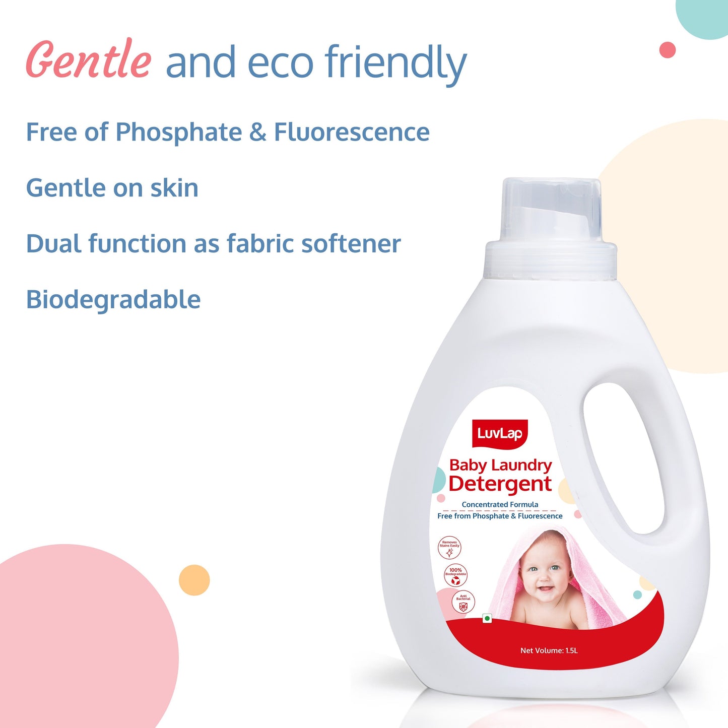 Baby Liquid Detergent, 1.5 L