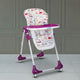 Royal High Chair for Baby, En 71 Certified, 3 Position Recline, Baby Feeding Chair with 7 Level Height Adjustment, Adjustable Footrest, 6 Months+ (Purple)