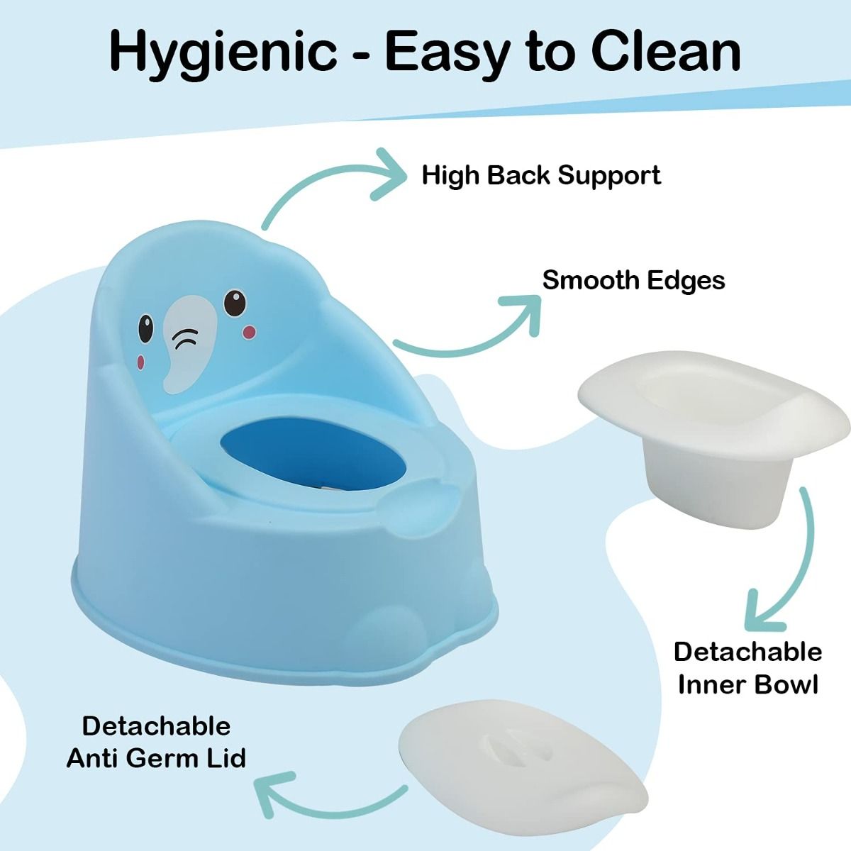 Wee Piggy Potty Seat, Blue
