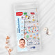 Premium Baby Washcloths, 7 Pcs, Alphabets Print