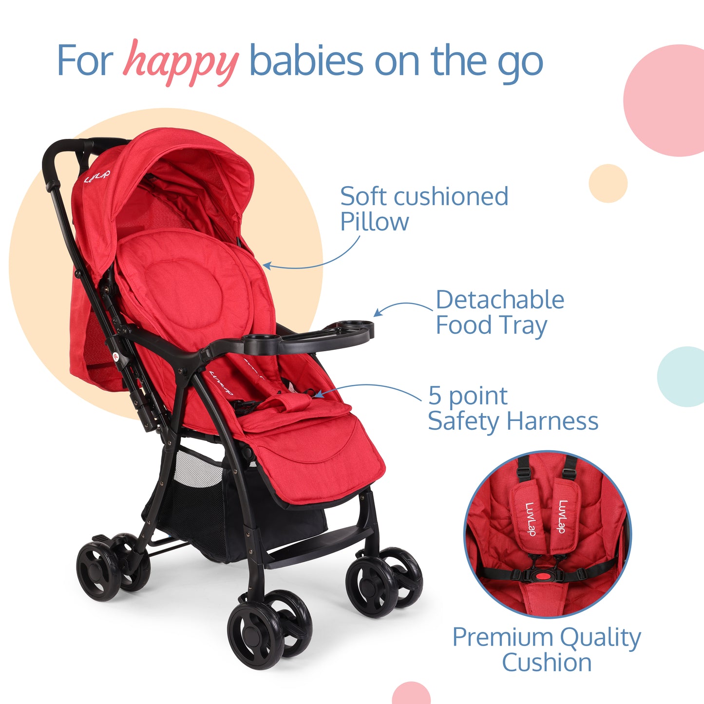 Spark Baby Stroller (Red)
