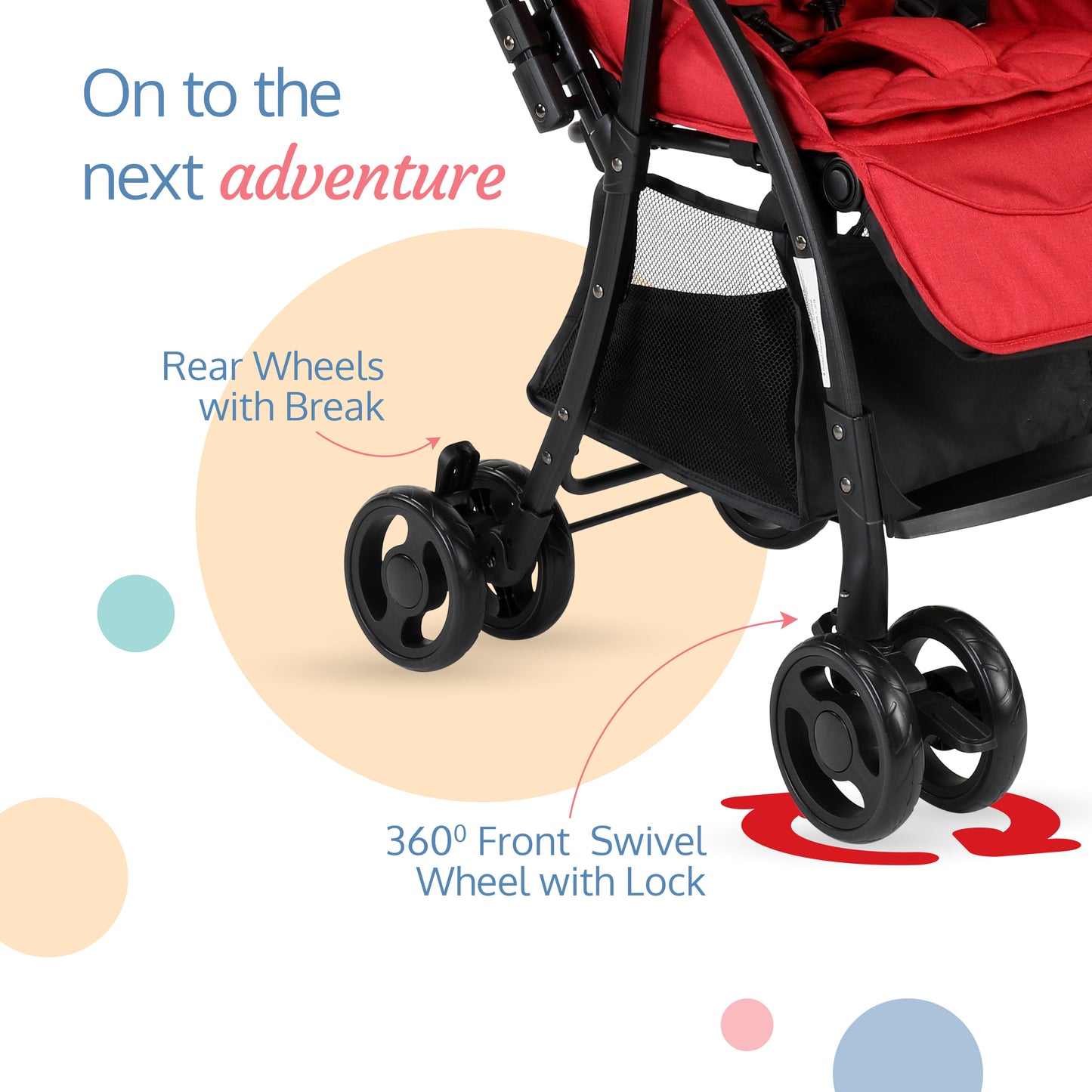 Spark Baby Stroller (Red)