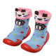 Baby Sock Shoes, Blue Kitten, Large