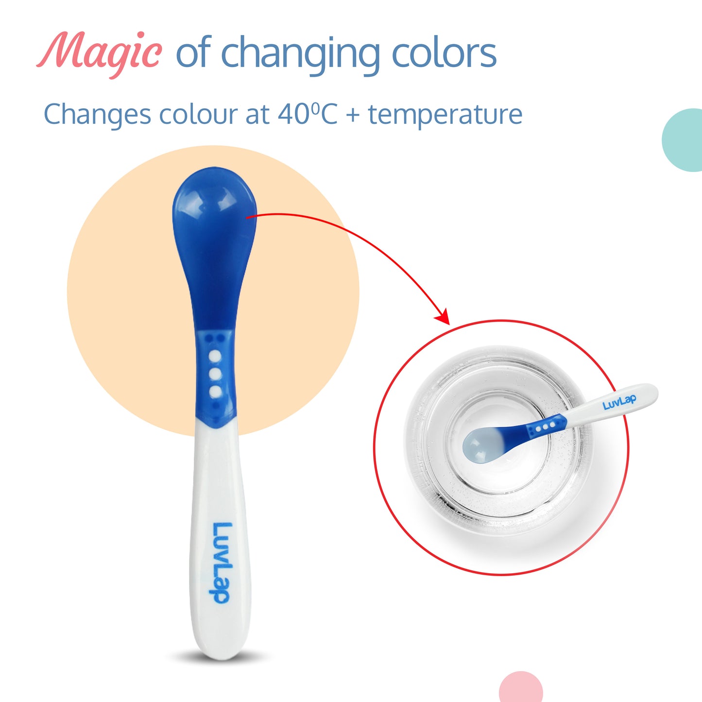 Heat Sensitive Baby Feeding Spoon Set Of 4