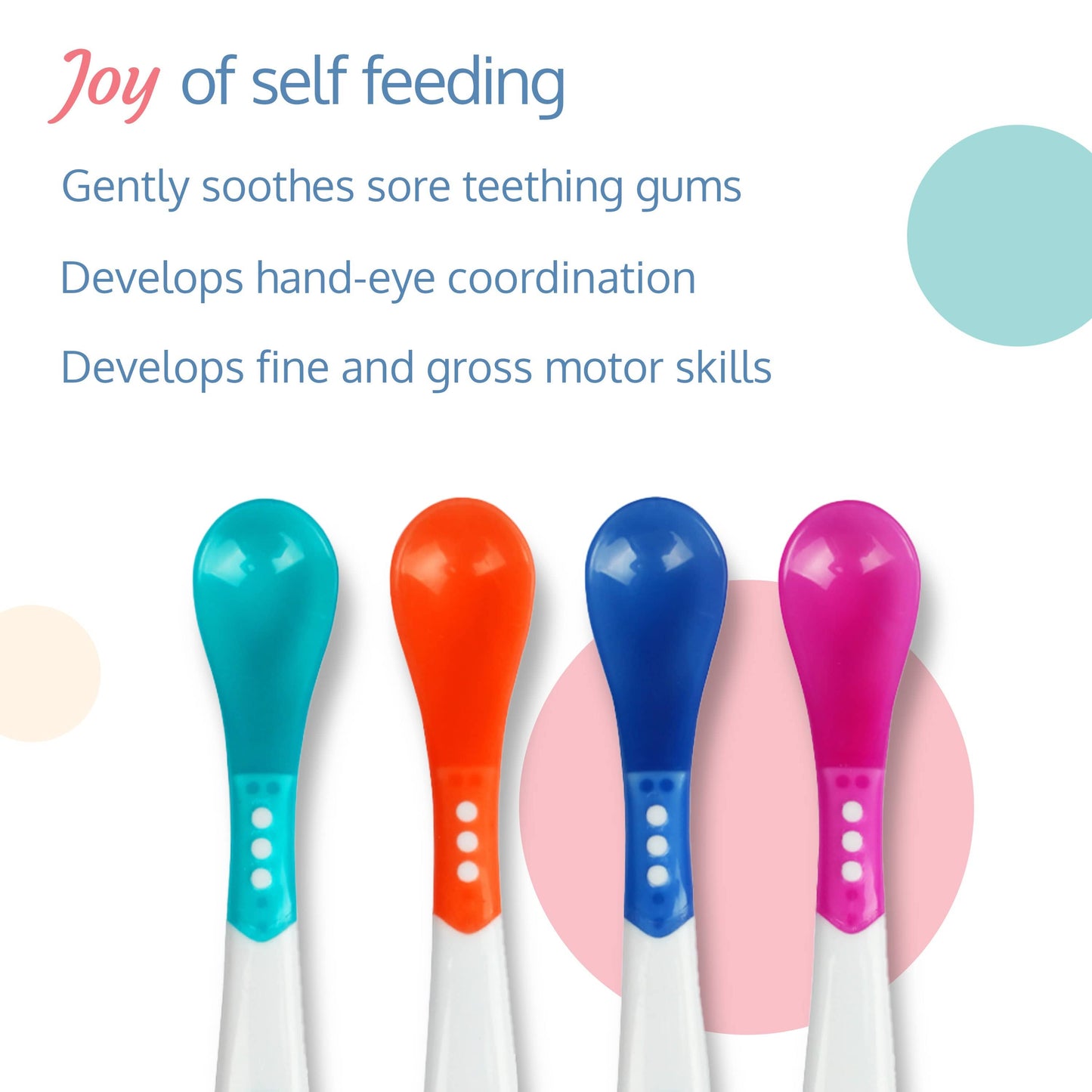 Heat Sensitive Baby Feeding Spoon Set Of 4