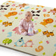 Jungle Time Double Sided Water Proof Baby Floor Mat, Multicolor, Reversible Floor mats for Kids, Baby mats for Floor, Crawling Baby, Extra Large Size, 6'5