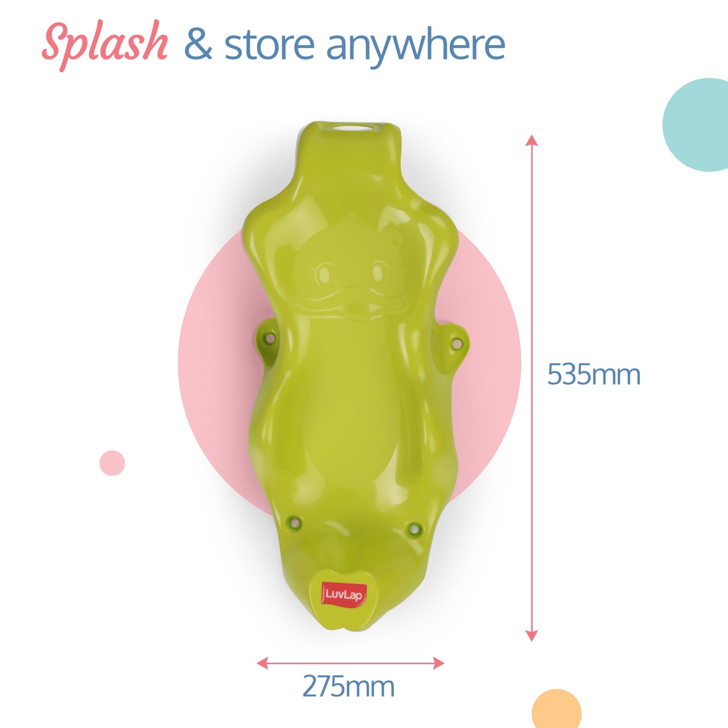 Anti Slip Baby Plastic Bath Chair(Green)