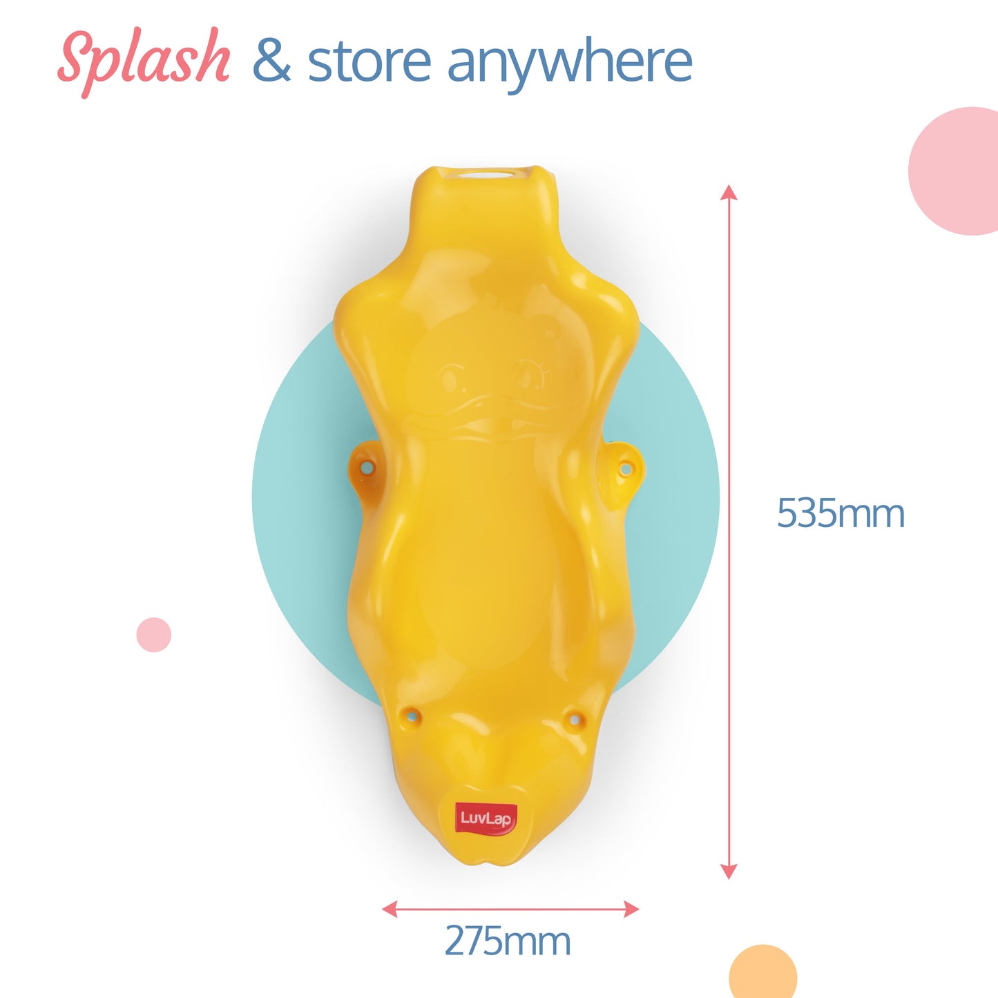 Anti Slip Baby Plastic Bath Chair (Yellow)