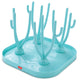 Baby Bottle Drying Rack with Branch Shaped Dryer - Complete Solution for Pacifier, Brush, and Accessories: Easy Sterilization, Cleaning, Storage & Travel (Light Blue)