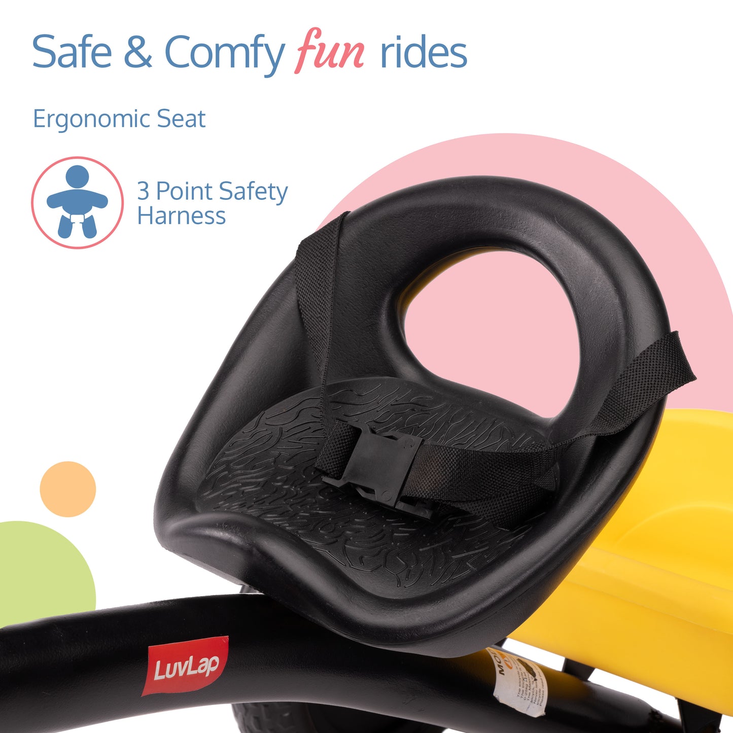 Joy Baby Cycle/Tricycle for Kids - Yellow