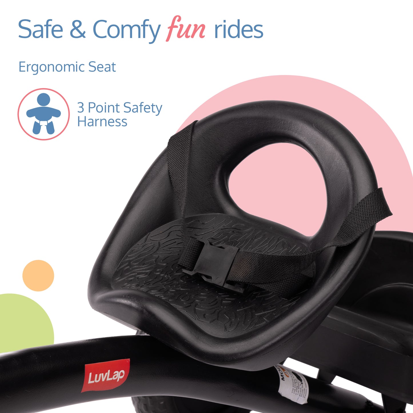 Joy Baby Cycle/Tricycle for Kids - Black