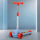 Elegant Scooter for Kids - Toddler 3-Wheel Kick Scooter with LED Lights | Stable Wide Deck for 3-10 Year | Adjustable Height & Easy-Grip Handlebars | Fun Outdoor Gear for Kids, Blue & Red