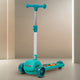 Elegant Scooter for Kids - Toddler 3-Wheel Kick Scooter with LED Lights | Stable Wide Deck for 3-10 Year, Blue & Red