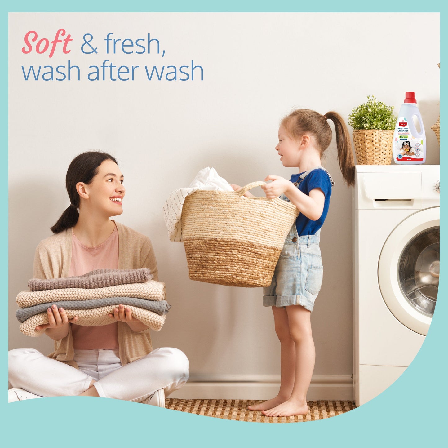 Baby Laundry Detergent,500ml, pH Balanced Dermatologically tested formula, No harsh chemicals, Safe for mommy's hands & baby's skin, Anti Bacterial, Enriched in Aloe Vera, Softens clothes