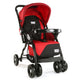 Galaxy Baby Stroller, Pram for Baby with 5 Point Safety Harness, Spacious Cushioned Seat with Multi Level Seat Recline, Easy Fold, Lightweight Stroller for 0 to 3 Years (Red & Black)