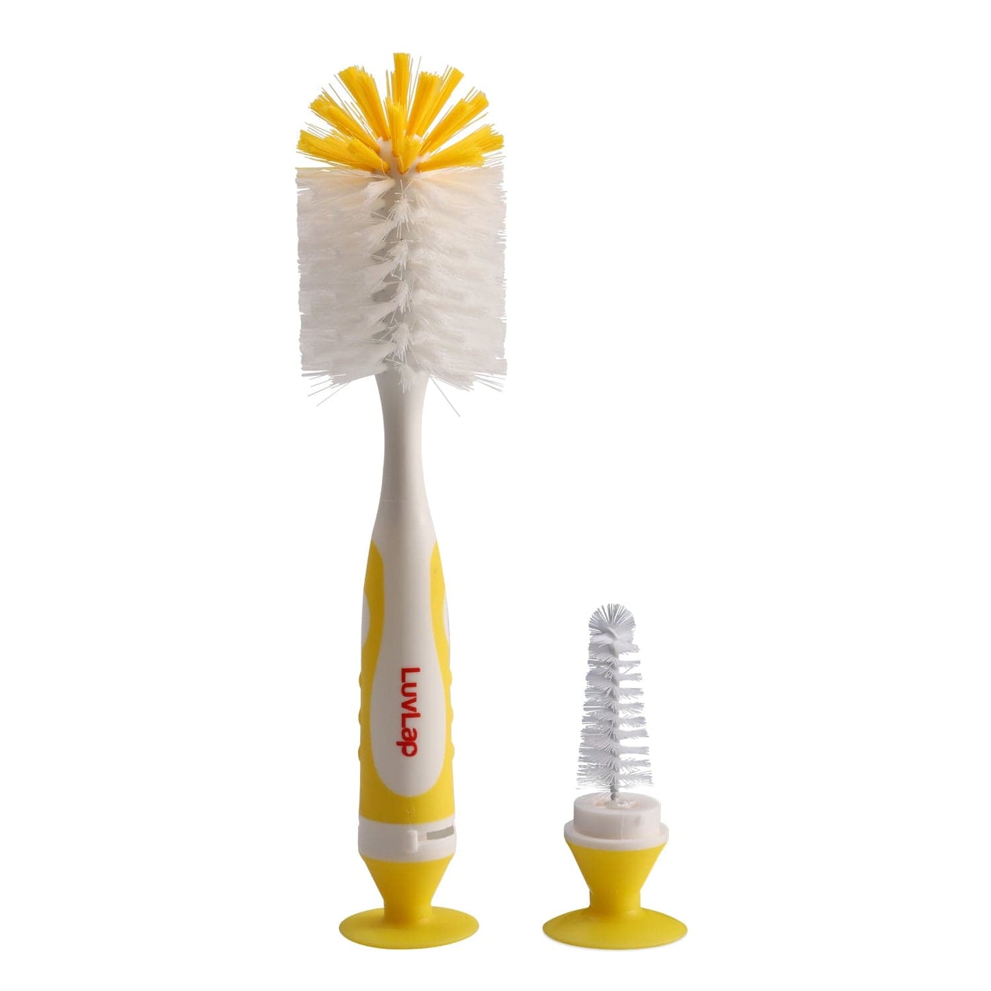 2 - in -1 Bristle baby feeding bottle cleaning brush, Yellow