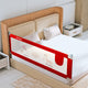 Comfy Baby Bed Rail Guard (6 ft x 2.3 ft), 180cmx72cm, Bed Rails for Baby & Toddler Safety, Portable, Adjustable Height, Single Side Bed Rail, Pack of 1, Printed Red