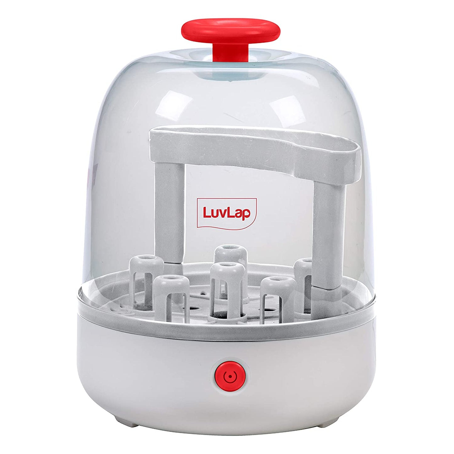 Joy Electric Steam Sterilizer for 6 feeding bottles, BPA Free, Medium, White