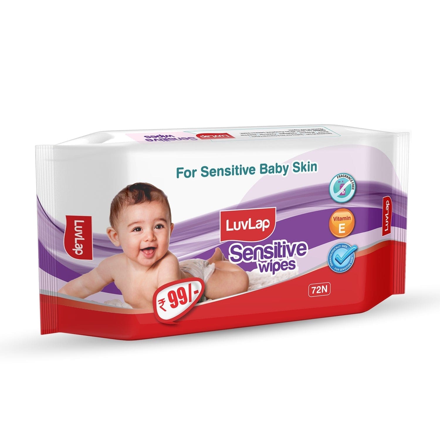 Sensitive Baby Wipes, 72 Pcs