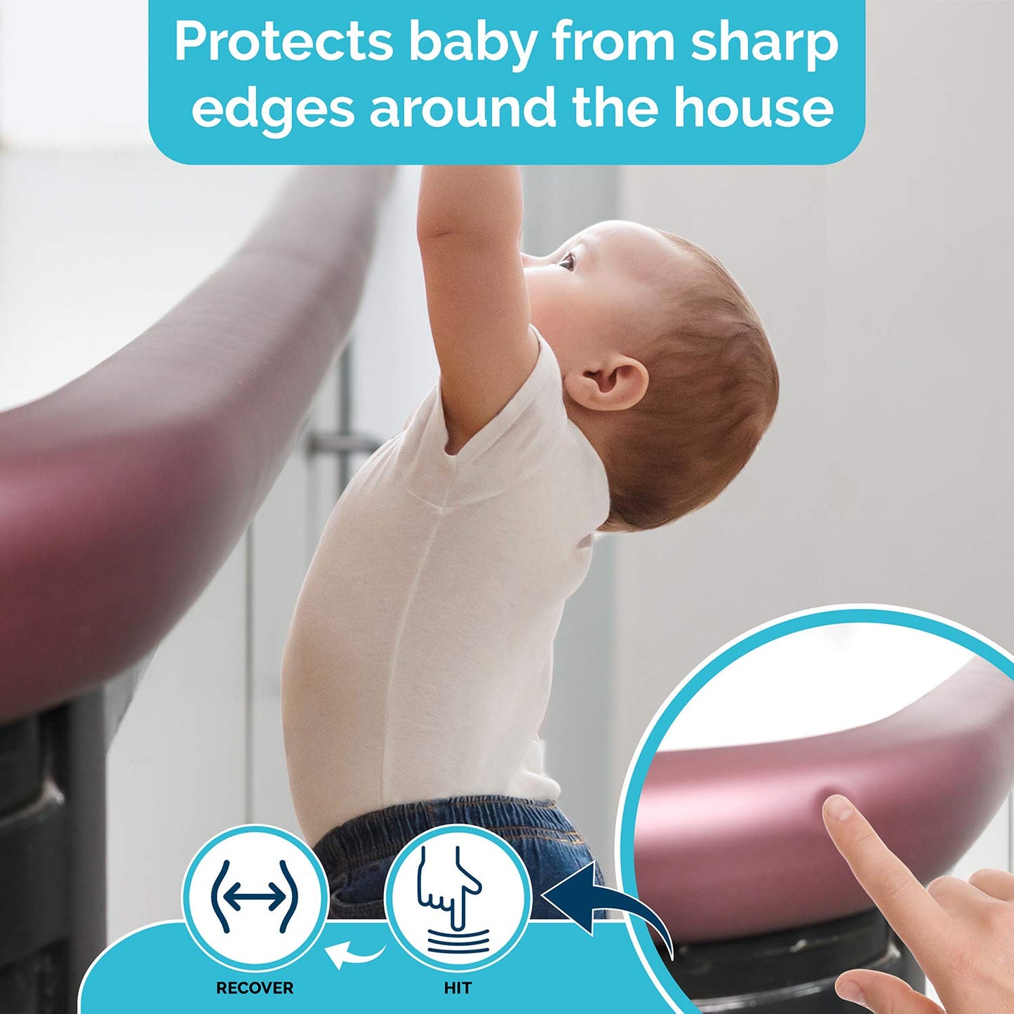 Furniture Edge Guard Strips for Baby Safety with 3M Adhesive