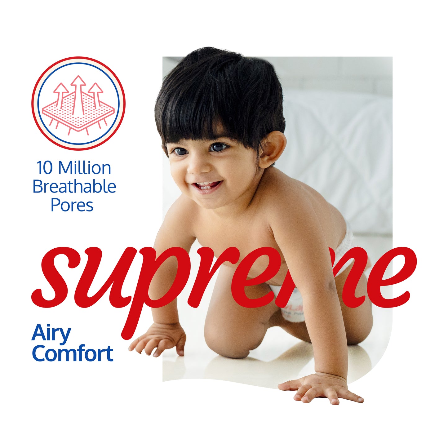 Supreme Diaper Pants Small (SM) 4 to 8Kg, 38Pcs