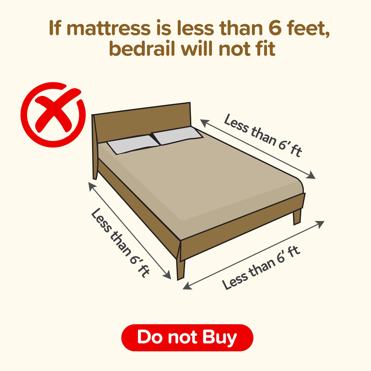 Comfy Baby Bed Rail Guard (6 ft x 2.3 ft), 180cmx72cm, Bed Rails for Baby & Toddler Safety, Portable, Adjustable Height, Single Side Bed Rail, Pack of 1, Printed Red