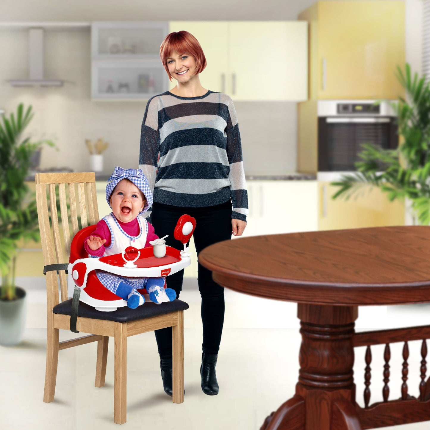 Springdale Baby Booster Seat, Red