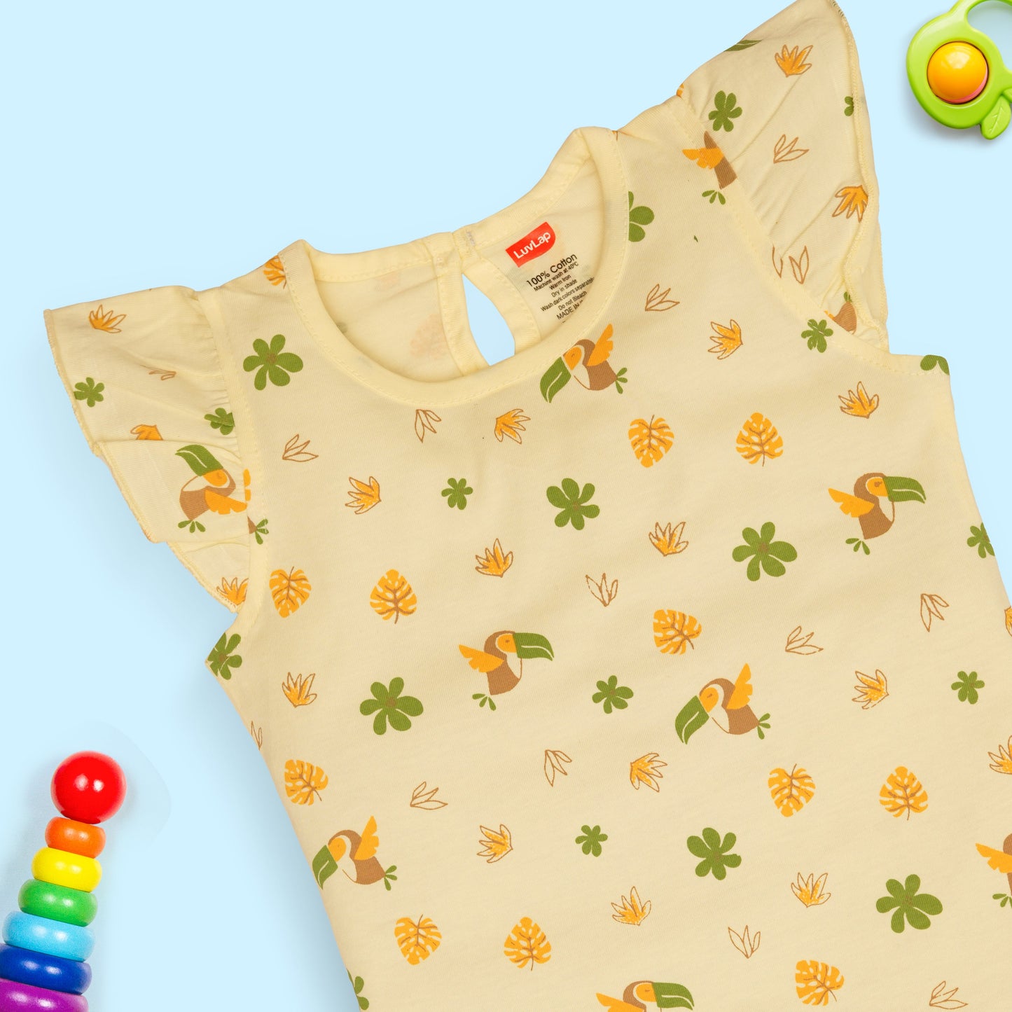 Girls Cotton H/S Girls Top Co-Ord Set