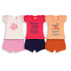 Girls Cotton H/S Girls Top Co-Ord Set