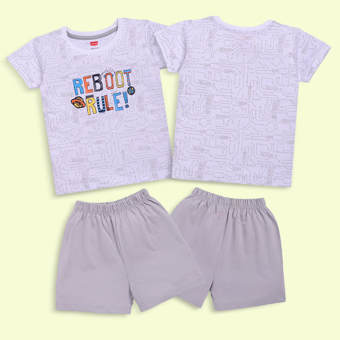 Boys Cotton H/S T-Shirt Co-Ord Set