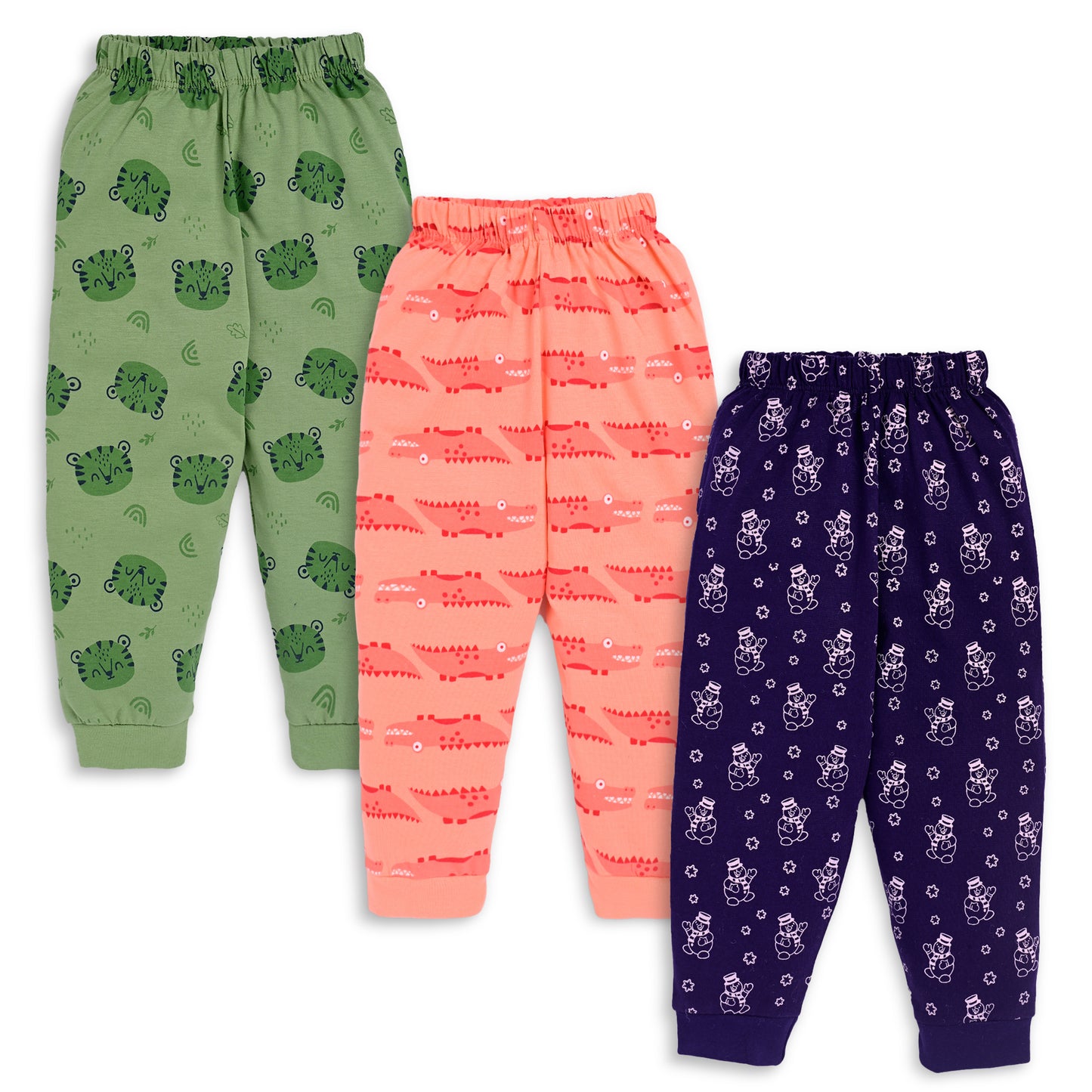 Baby Boys & Baby Girls Pack Of 3 Pyjama 100% Cotton
