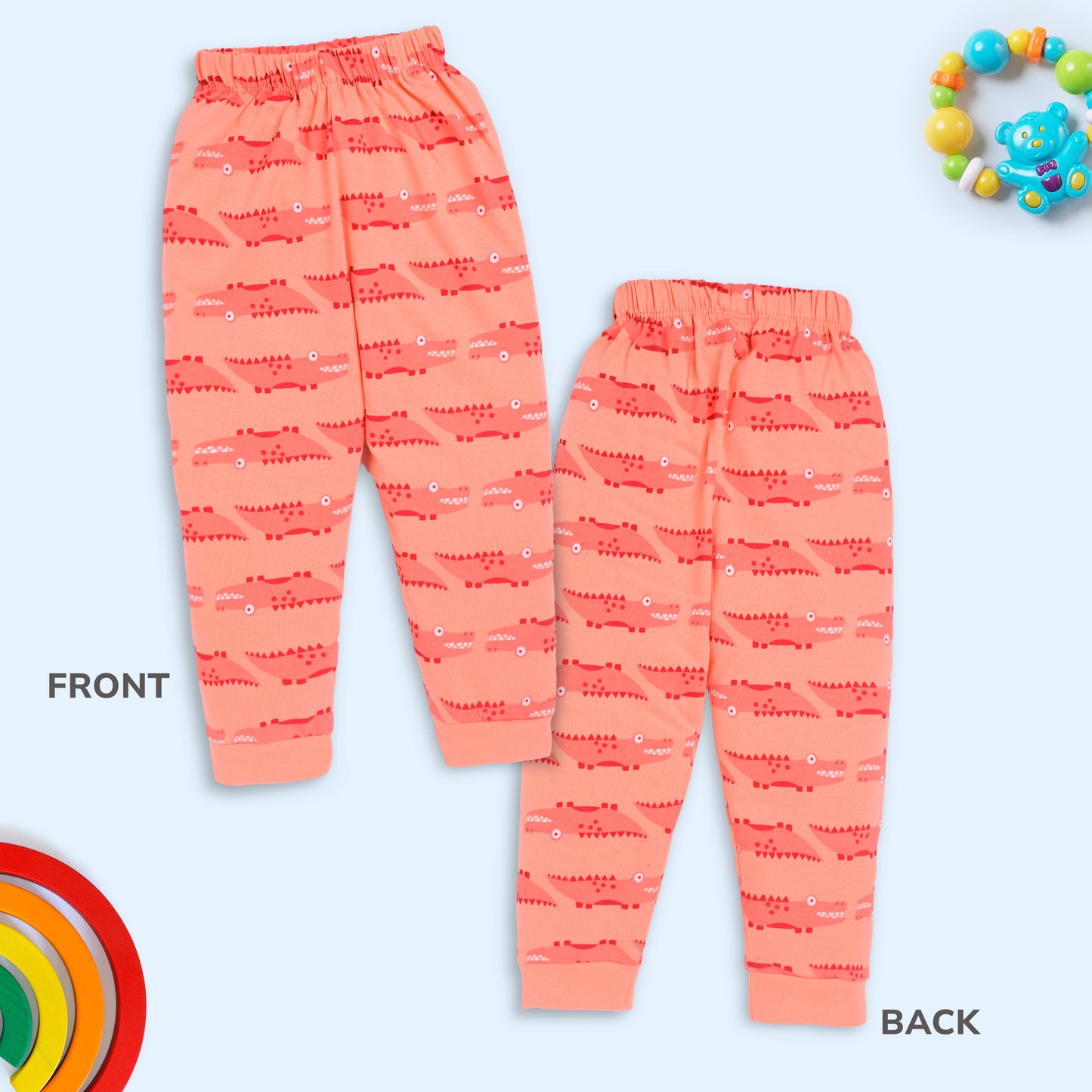 Baby Boys & Baby Girls Pack Of 3 Pyjama 100% Cotton