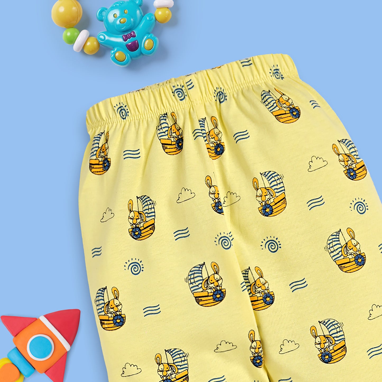 Baby Boys & Baby Girls Pack Of 3 Pyjama 100% Cotton