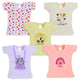 Baby Girls Pack Of 5 Half Sleeve Top 100% Cotton