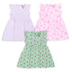 Baby Girls Pack Of 3 Sleeveless Frock 100% Cotton