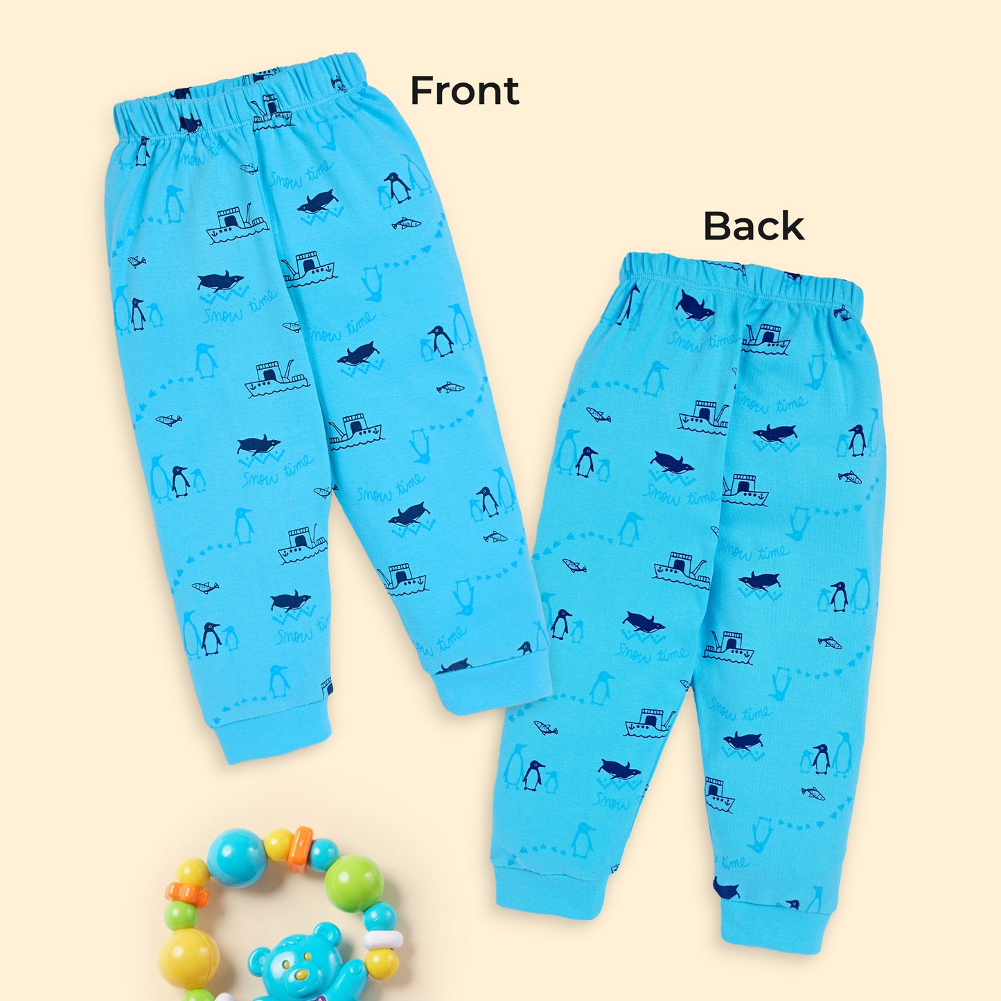 Baby Boys & Baby Girls Pack Of 3 Pyjama 100% Cotton