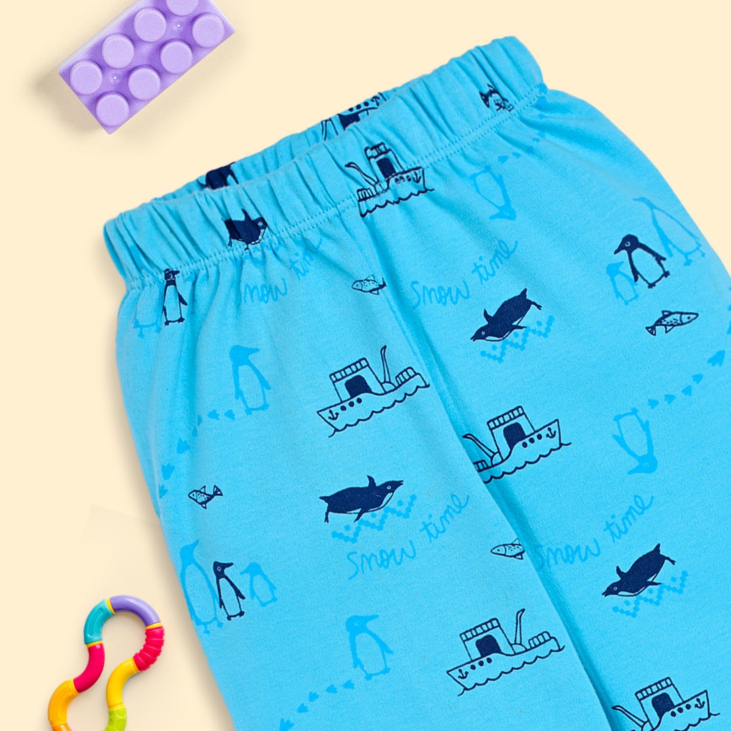 Baby Boys & Baby Girls Pack Of 3 Pyjama 100% Cotton