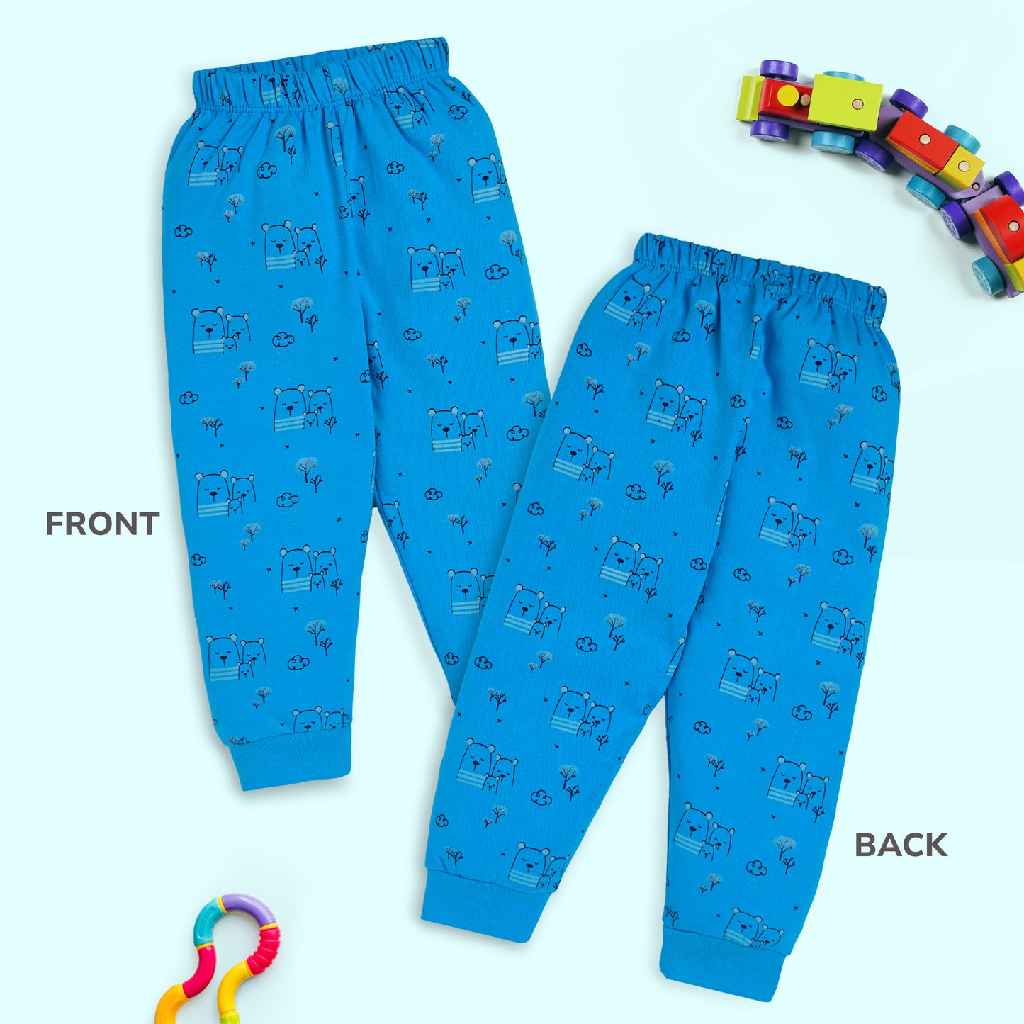Baby Boys & Baby Girls Pack Of 3 Pyjama 100% Cotton