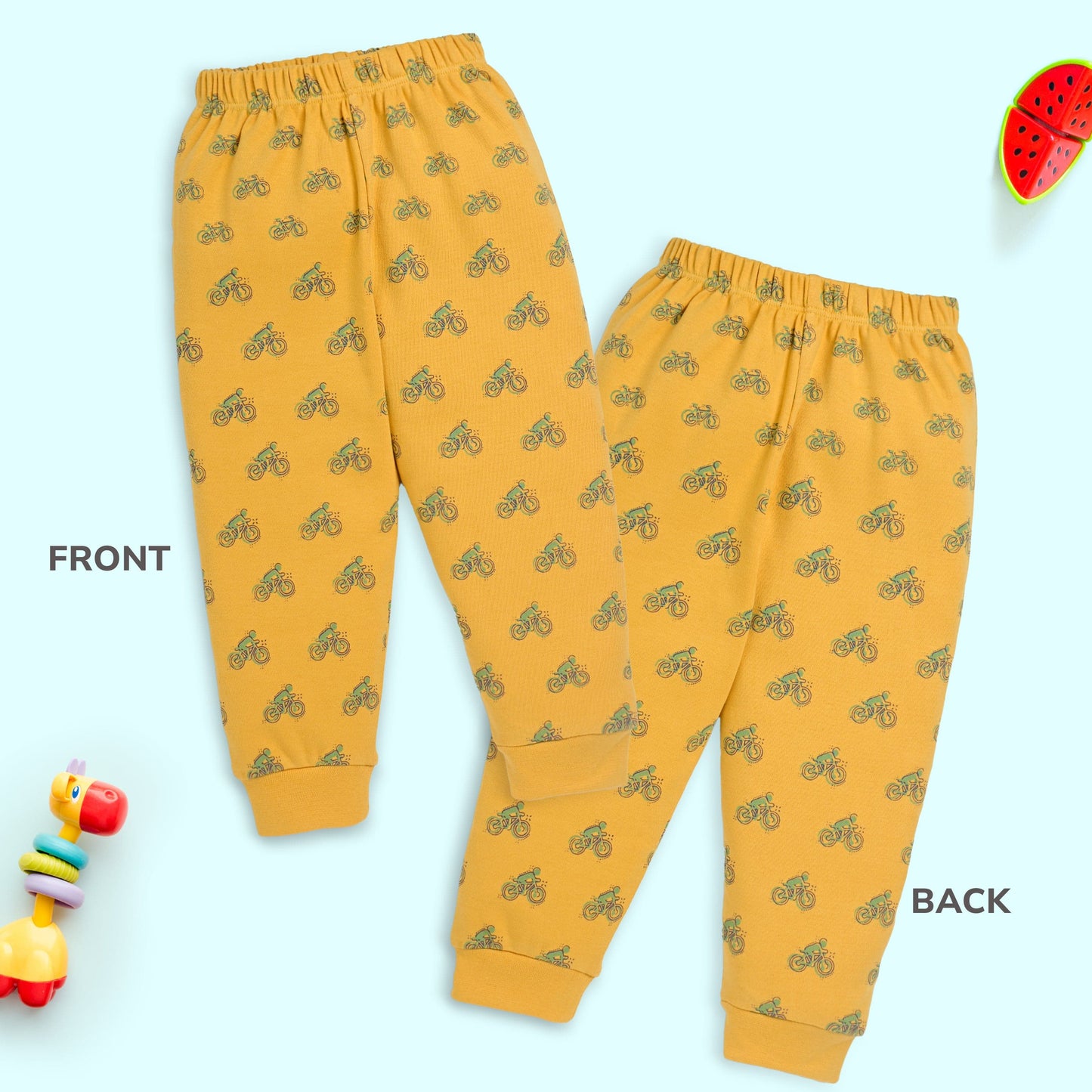 Baby Boys & Baby Girls Pack Of 3 Pyjama 100% Cotton