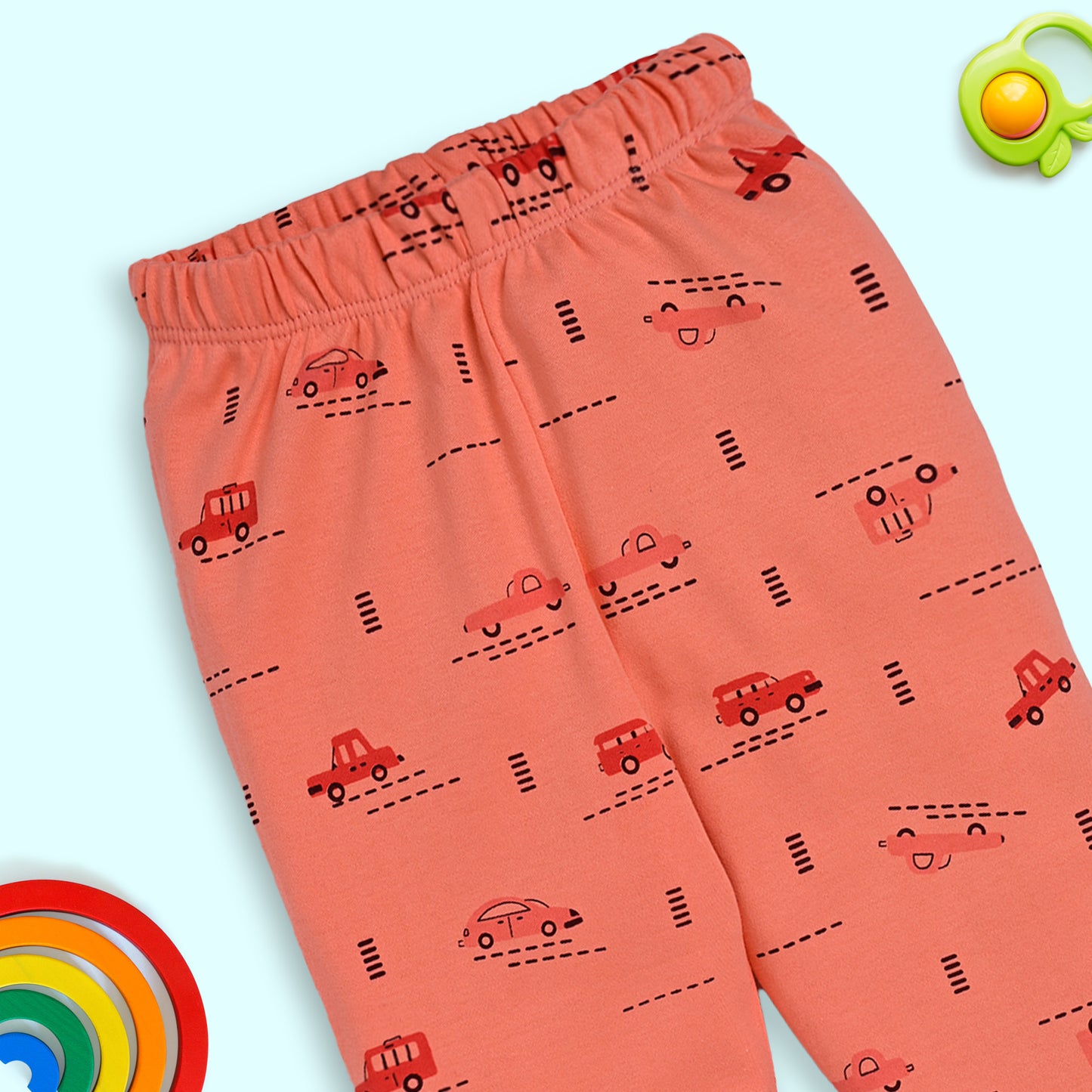 Baby Boys & Baby Girls Pack Of 3 Pyjama 100% Cotton