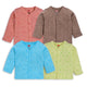 Baby Boys & Baby Girls Pack Of 4 Full Sleeve Jhabla, 100% Cotton