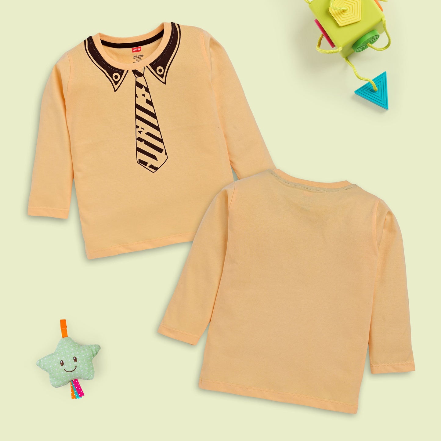 Baby Boys Pack Of 4 Full Sleeve T-Shirt 100% Cotton