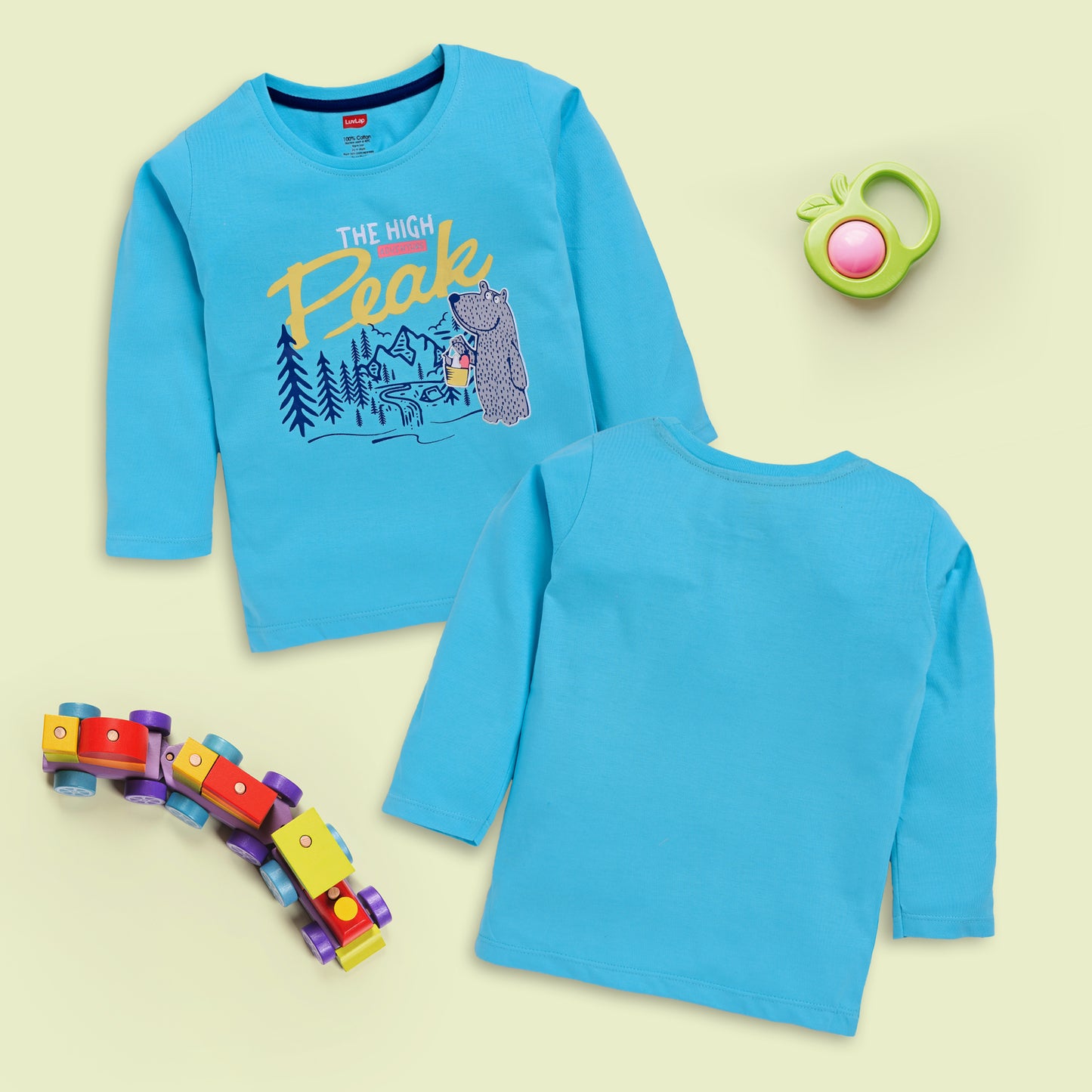 Baby Boys Pack Of 4 Full Sleeve T-Shirt 100% Cotton