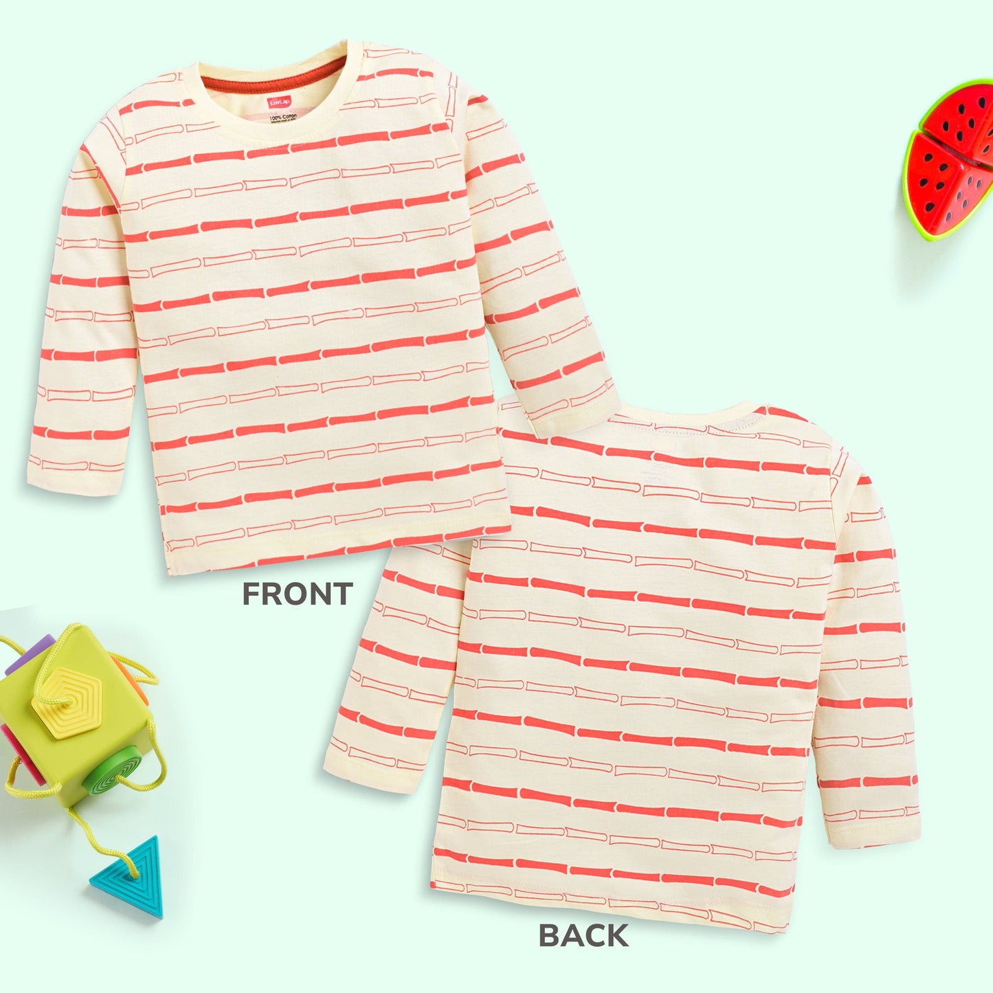 Baby Boys Pack Of 4 Full Sleeve T-Shirt 100% Cotton