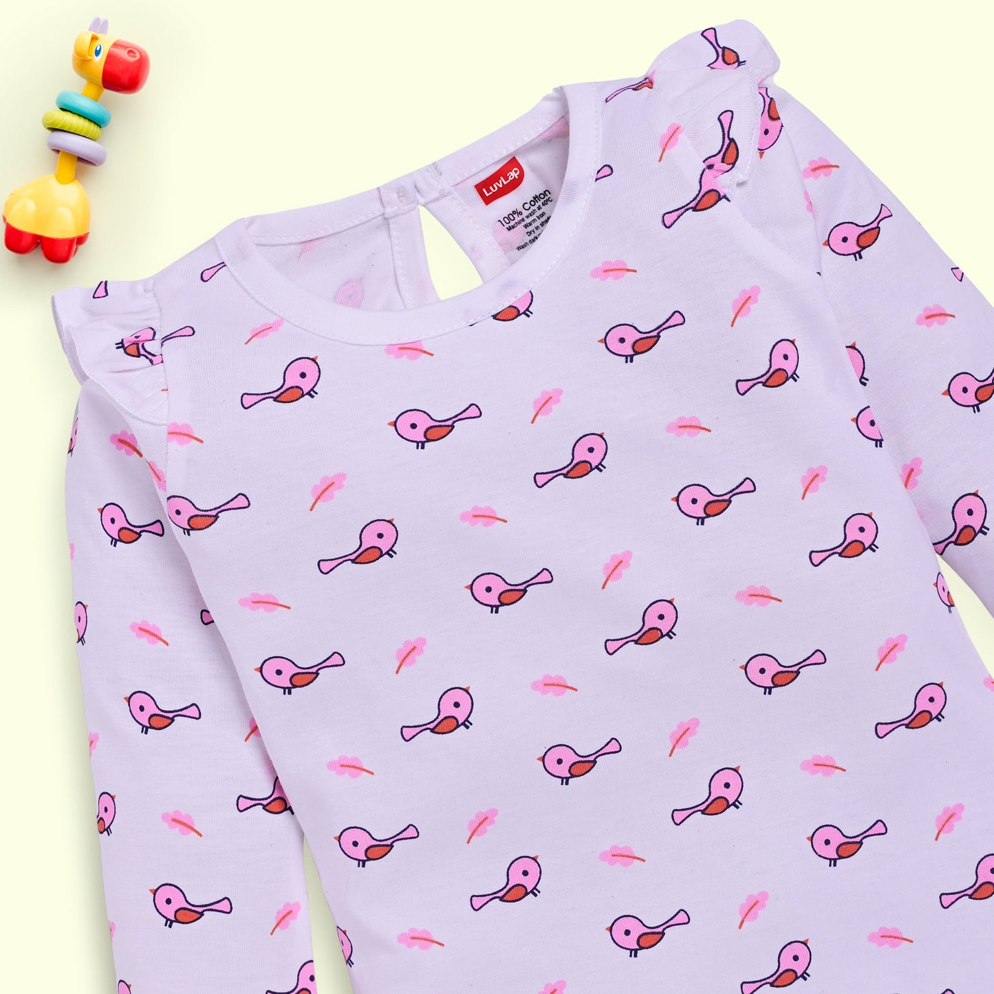 Baby Girls Pack Of 4 Full Sleeve Top 100% Cotton