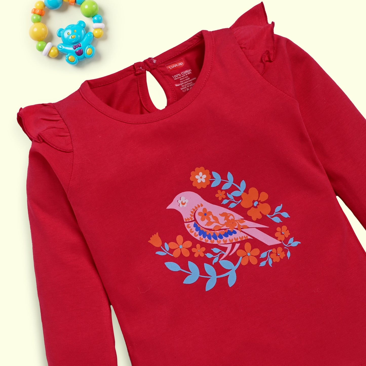 Baby Girls Pack Of 4 Full Sleeve Top 100% Cotton