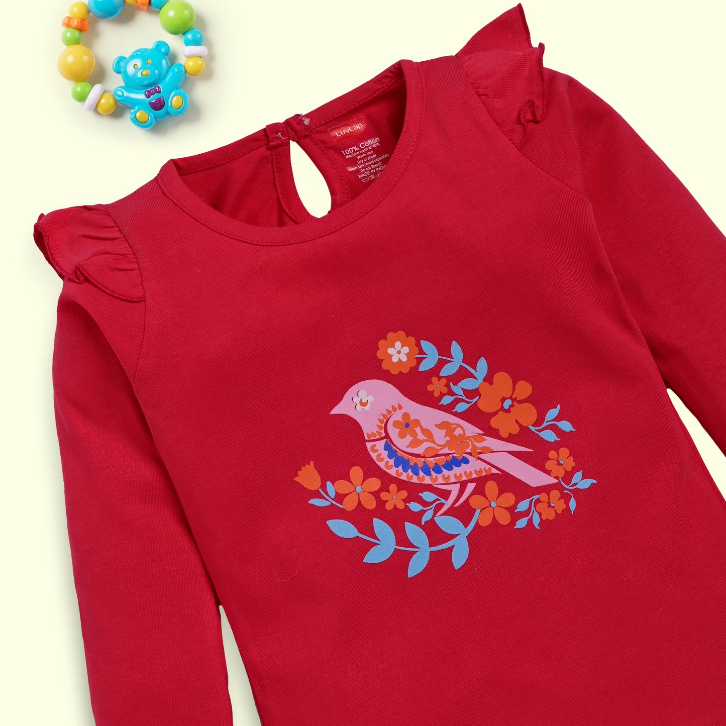 Baby Girls Pack Of 4 Full Sleeve Top 100% Cotton