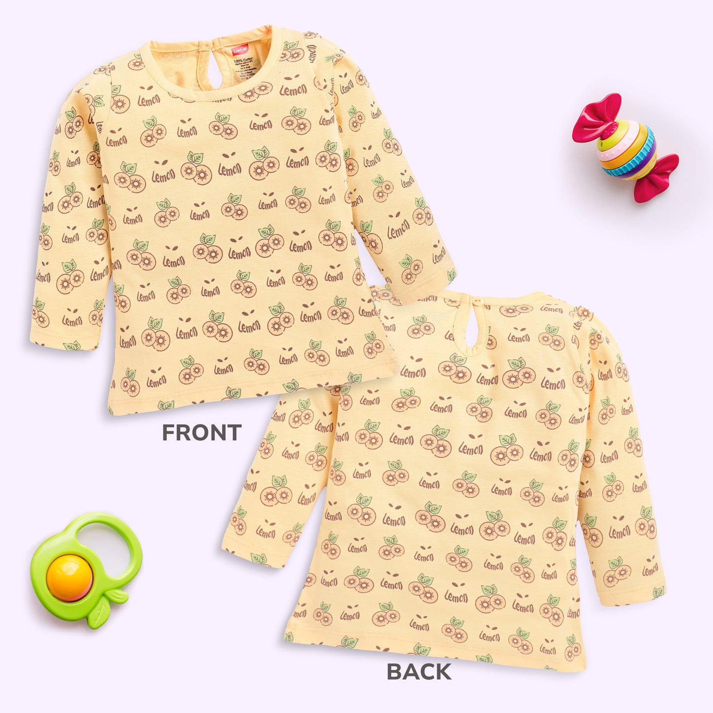 Cartoon Regular Fit F/S Girls Top