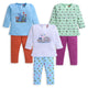 Baby Girls Pack Of 3 Full Sleeve Top & Pyjama Set 100% Cotton