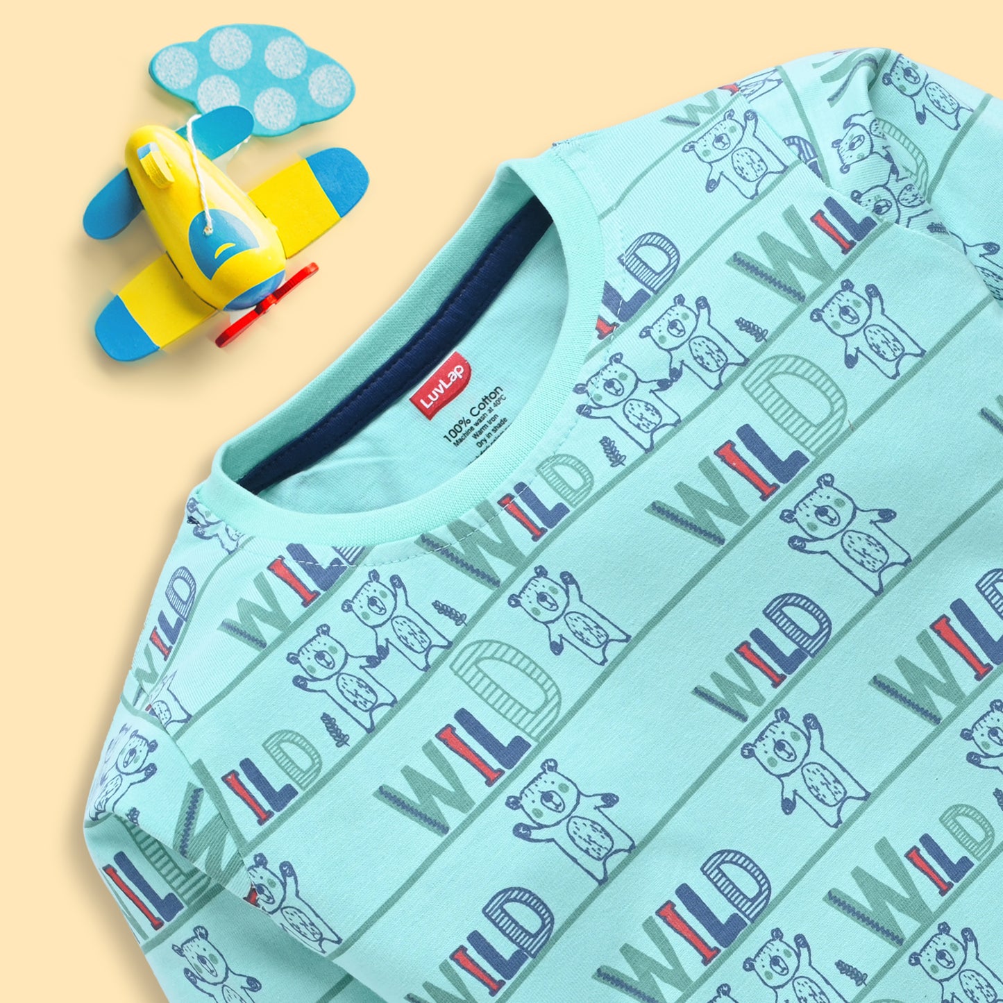 Baby Boys Pack Of 3 Full Sleeve T-Shirt & Pyjama Set 100% Cotton